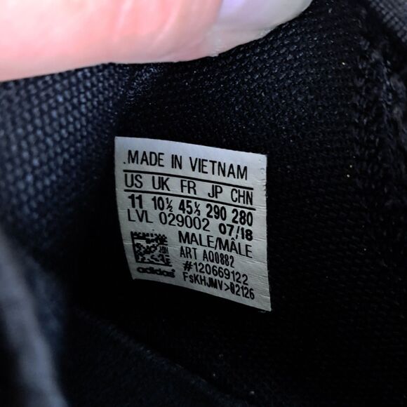 Adidas NMD R1 Men’s 11 Core Black Raw Amber Running Sneakers AQ0882 Shoes - Picture 9 of 12